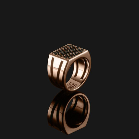 Bezel Ring // 18K Solid Rose Gold (8.5)