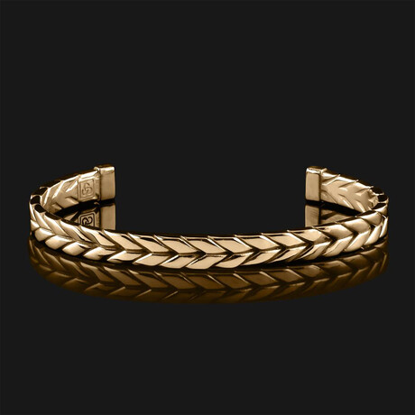 Woven Cuff // 18K Solid Yellow Gold