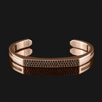 Bezel Cuff // 18K Solid Rose Gold