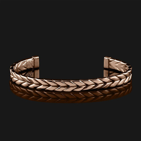 Woven Cuff // 18K Solid Rose Gold