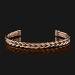 Woven Cuff // 18K Solid Rose Gold