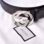 Gucci // Belt // Black + Silver (Max Length 34")