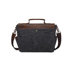 Bennett Leather Briefcase Bag // Gray