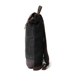 Petra Leather Backpack // Black