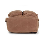Trek Leather Backpack // Khaki