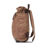 Trek Leather Backpack // Khaki