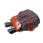Rainier Leather Backpack // Gray