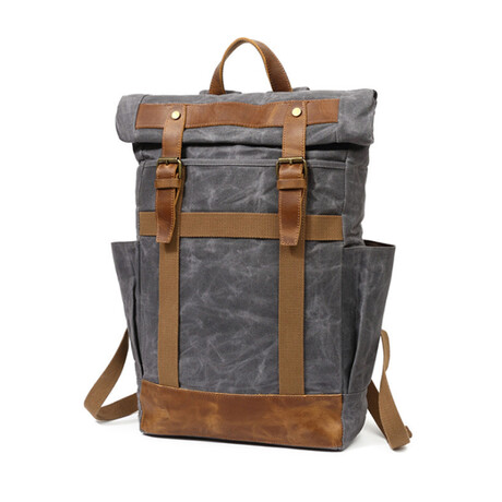 Jordan Leather Backpack // Gray