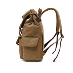 Buckskin Leather Backpack // Khaki