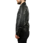 Sean Leather Jacket // Black (M)