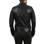 Sean Leather Jacket // Black (M)