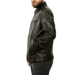 Carlos Leather Jacket // Black (XL)