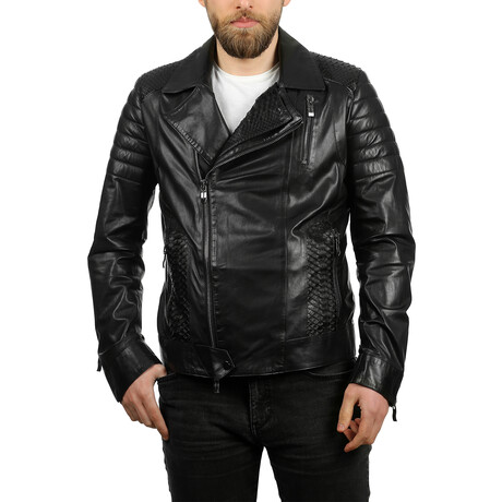 Sean Leather Jacket // Black (S)