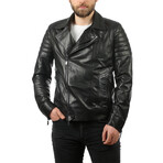 Sean Leather Jacket // Black (M)