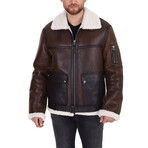 Jameson Leather Jacket // Whiskey (M)