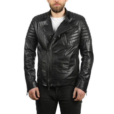 Luis Leather Jacket // Black (S)