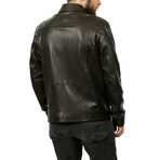 Carlos Leather Jacket // Black (XL)