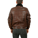 Jace Leather Jacket // Light Brown (S)