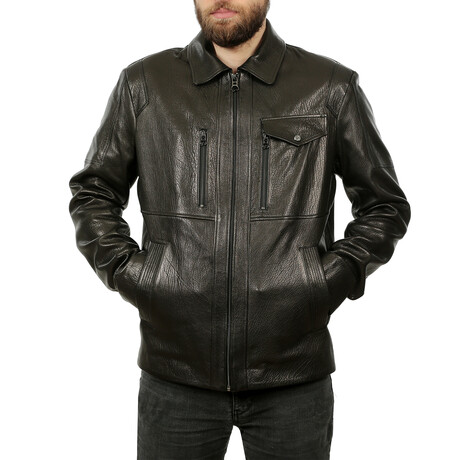 Carlos Leather Jacket // Black (S)