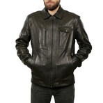 Carlos Leather Jacket // Black (XL)