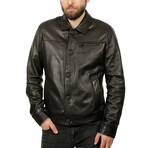 Jackson Leather Jacket // Black (L)