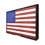 50 Star Wooden American Flag (Horizontal)