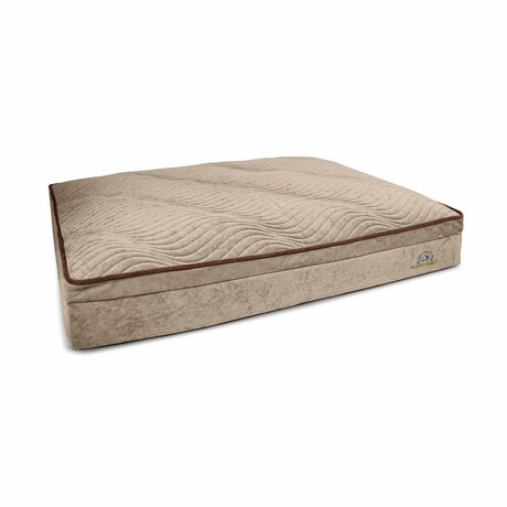 Affinity Pillow Top Hybrid Orthopedic Dog Bed // Medium (Champagne Beige)