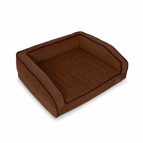 Crown Supreme Memory Foam Dog Bed // Medium (Champagne Beige)