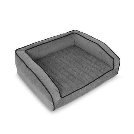 Crown Supreme Memory Foam Dog Bed // Large (Champagne Beige)