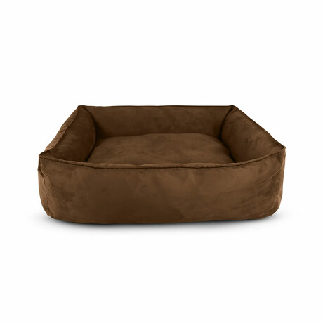 Oasis Plush Pillow Dog Bed // Large (Champagne Beige)