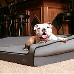 Crown Supreme Memory Foam Dog Bed // X-Large (Champagne Beige)