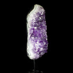 Natural Crystal Amethyst Geode + Iron Display Stand // Large // Ver. 2