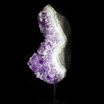 Natural Crystal Amethyst Geode + Iron Display Stand // Large // Ver. 2