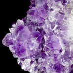 Natural Crystal Amethyst Geode + Iron Display Stand // Large // Ver. 2