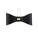 Black Bow Luxe // Gold Studs