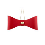 Red Bow Luxe // Gold Studs