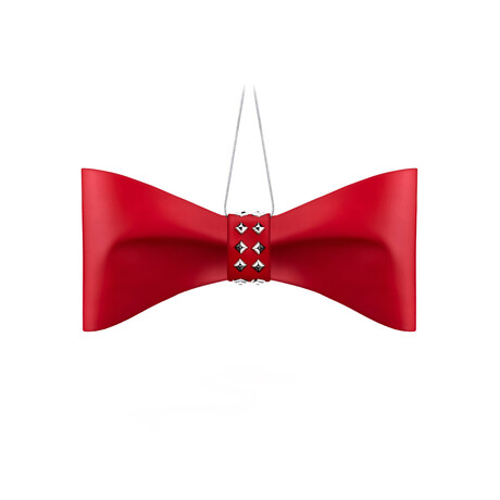 Red Bow Luxe // White Studs