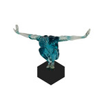 Saluting Man Sculpture // Small (Black)