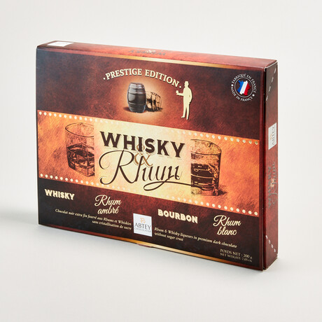 Prestige Whisky + Rum Chocolate Barrels // 20 Pieces // 7.05 oz