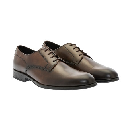 Derby Lace-Up Shoes // Dark Brown (40)