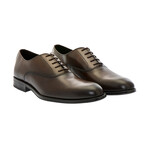 Oxford Lace-Up Shoes // Dark Brown (40)