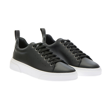Lace-Up Tennis Shoes II // Black (40)