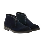Suede Clark Boots // Navy (40)