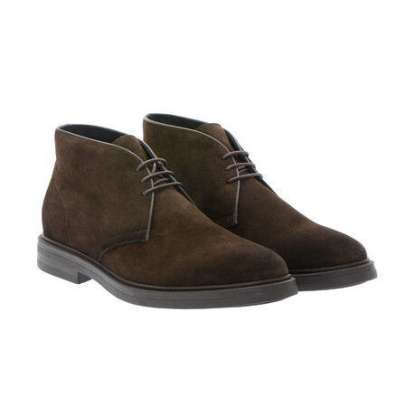 Suede Clark Boots // Dark Brown (40)