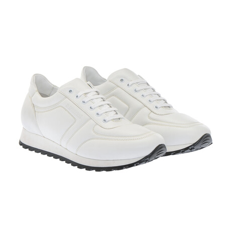 Classic Lace-Up Sneakers // White (40)