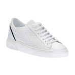 Lace-Up Tennis Shoes // White (40)