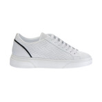 Lace-Up Tennis Shoes // White (40)