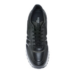 Classic Lace-Up Sneakers // Black (40)