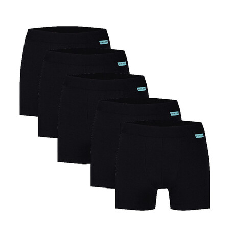 Boxers // Pack of 5 // Black (M)