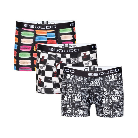 Boxers Variety Pack V5 // Pack of 3 // Multicolor (M)